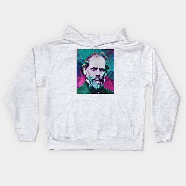 John A. Roebling Portrait | John A. Roebling Artwork 4 Kids Hoodie by JustLit